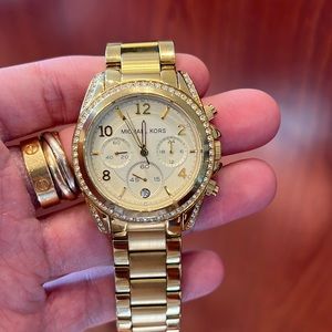 Michael Kors Women's Blair Gold Tone Stainless Steel Watch MK5282